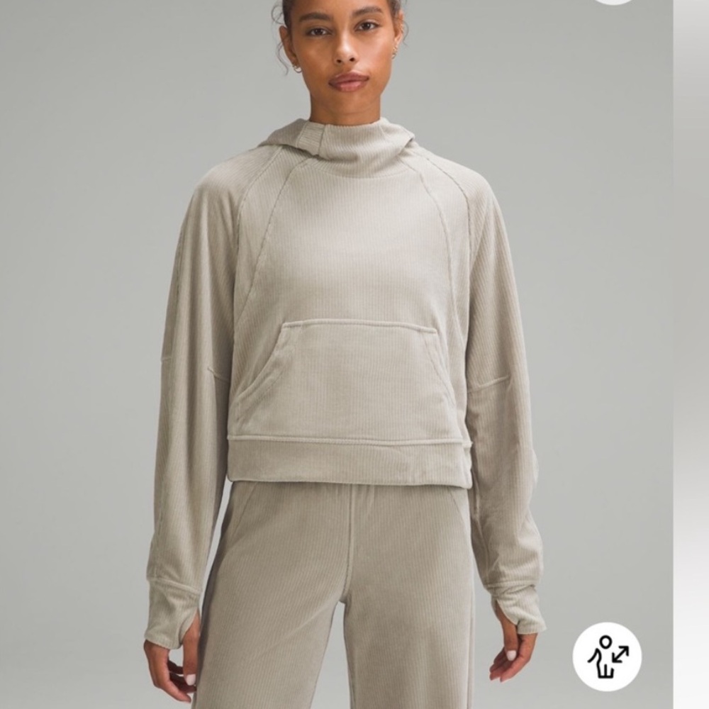 Lululemon Scuba velvet cord hoodie